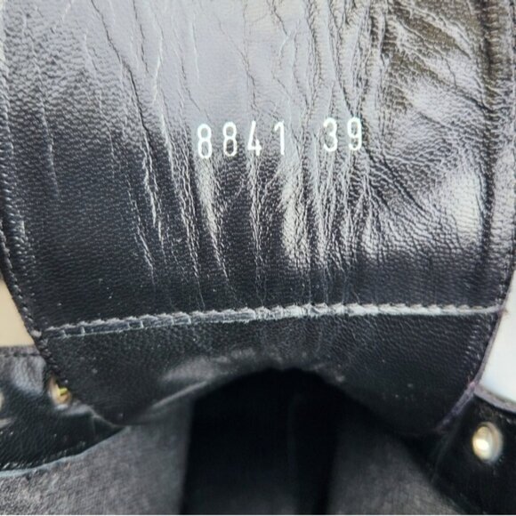 Malo women's black patent Leather Platform boots Size 39 EU - Picture 8 of 9